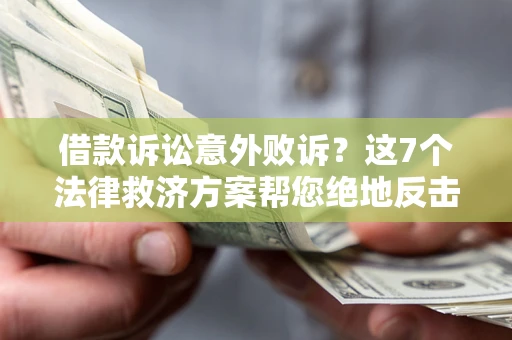 北京借款诉讼意外败诉？这7个法律救济方案帮您绝地反击！
