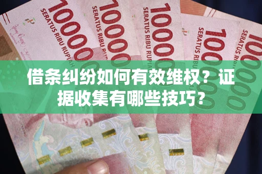 北京借条纠纷如何有效维权？证据收集有哪些技巧？