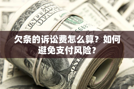 北京欠条的诉讼费怎么算？如何避免支付风险？