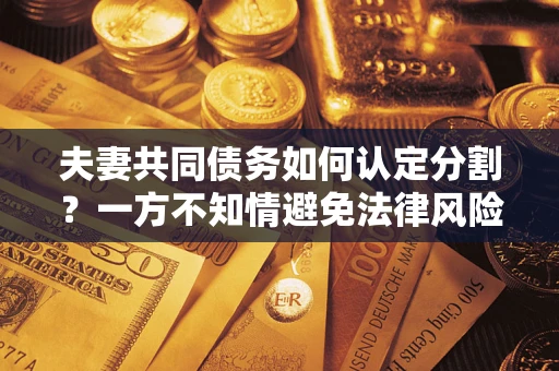 北京夫妻共同债务如何认定分割？一方不知情避免法律风险必看！